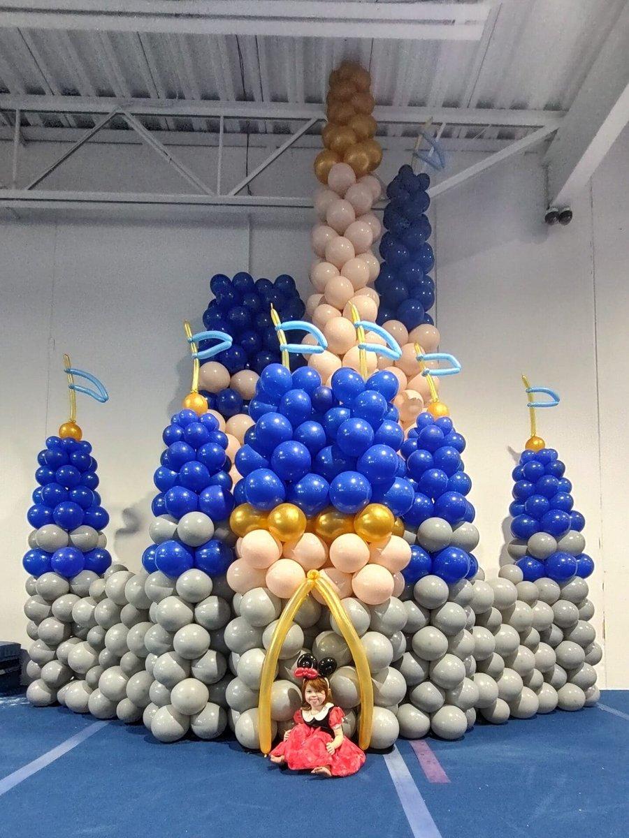 Custom balloon castle installation